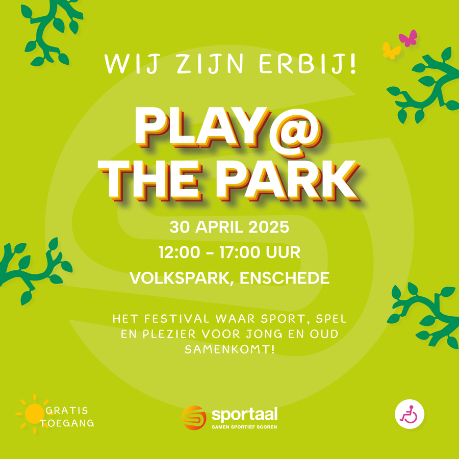 Wij zijn er bij met RUMOER! PLAY @ THE PARK bij Wilminktheater en muziekcentrum Enschede