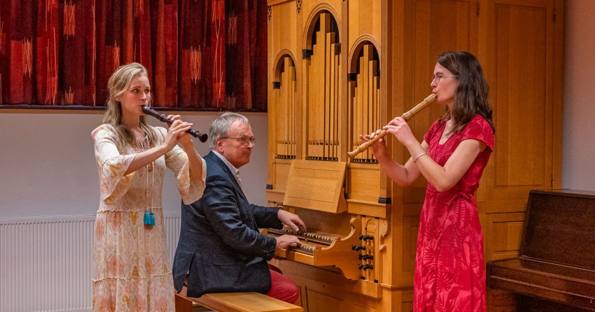 Zomerorgelconcert — Gerjanne van der Stouw, Anneke van Walderveen blokfluit. Dick Sanderman, Orgel