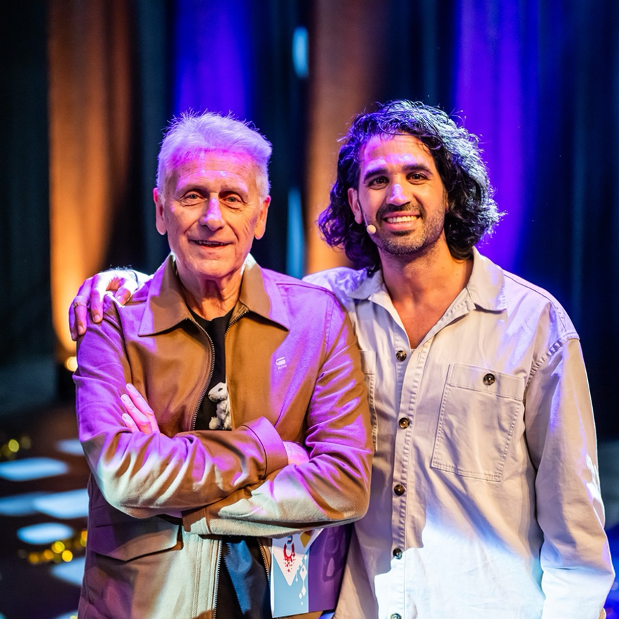 Arno Kramer en Hani Andary, winnaars van de Cultuurprijzen van Overijssel 2024.