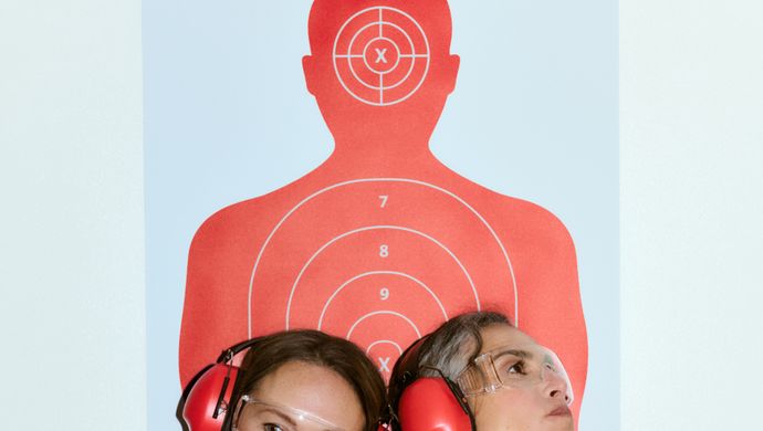 Beeld voor de voorstelling Wapens van Firma Mes