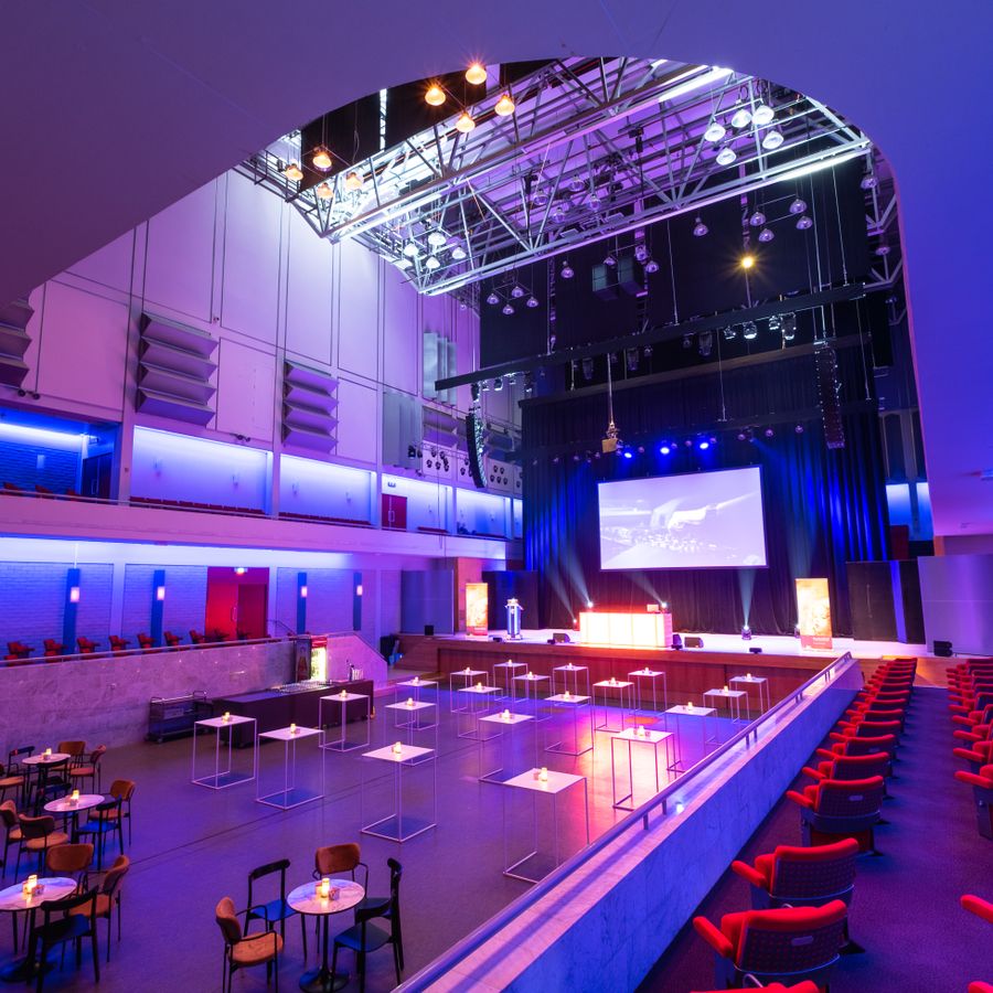 De Grote Zaal, Muziekcentrum. Ideale zaal voor een zakelijk evenement.