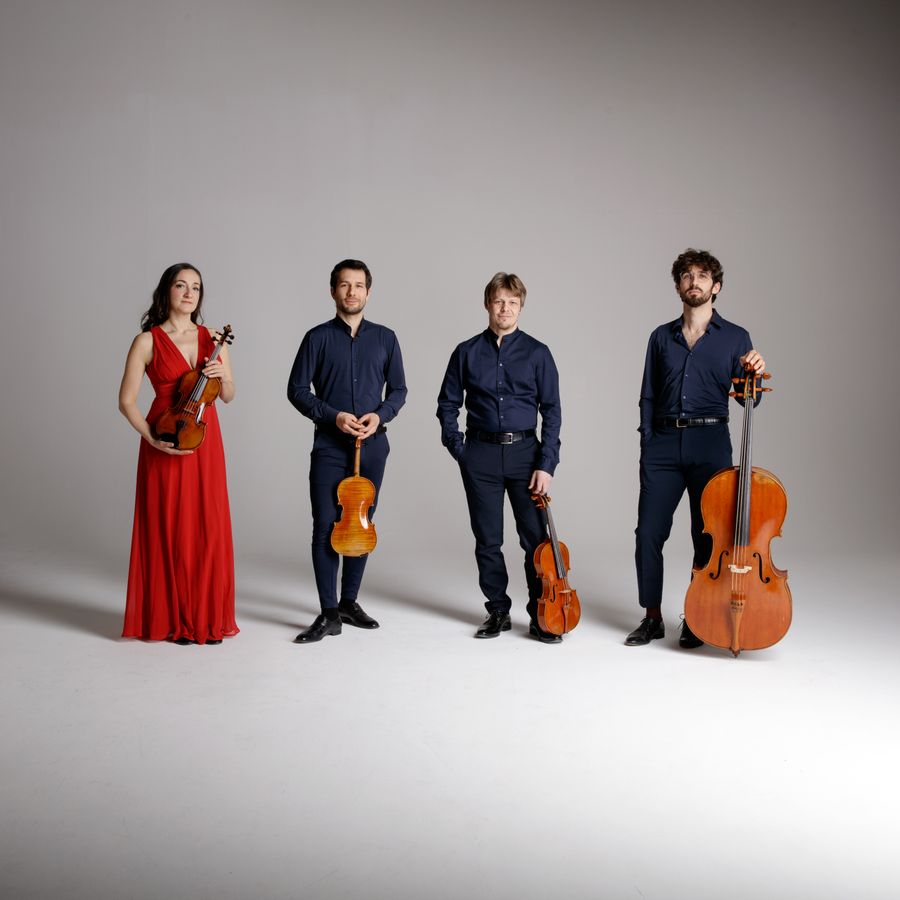 Foto van het Alinde Quartet